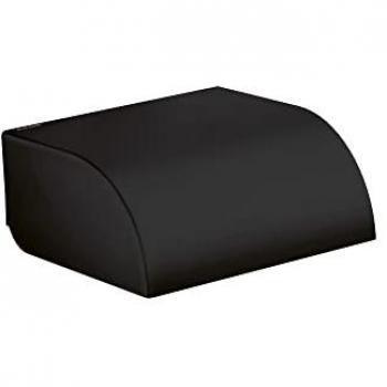 Hansgrohe Axor Papierrollenhalter mit Deckel, 42858670, Schwarz Matt
