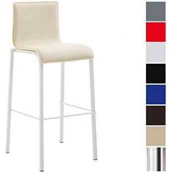 CLP Barhocker KADO – flacher Kunstleder‑Sitz, eckige Basis
