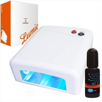 36W UV Gel Lamp with 10 g Resin Pack, Smart Timer, 12‑Month Warranty