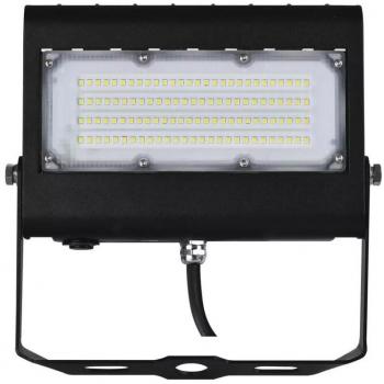 LED reflektor AGENO 50W, černý, teplá bílá