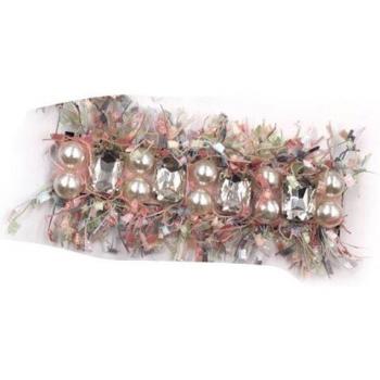 Reflective Glass Shoe Embellishments for Bridal Wear
