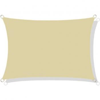Voile imperméable Codura Beige 4×3 m – ombrage durable