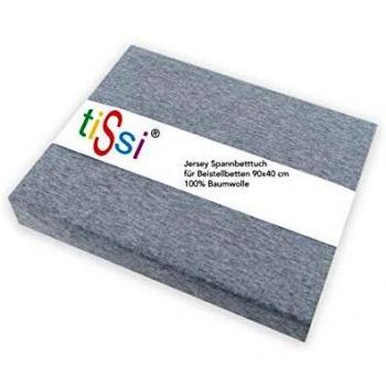 TiSsi Jersey Spannbettlaken für Babybett 90x40 cm