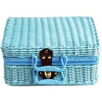 Valise artisanale en rotin bio‑friendly