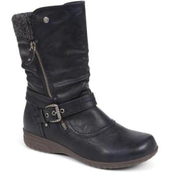 Navy Pavers Women’s Slouch Calf Boots – Size 3