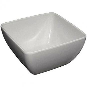 Olympia Curved White Melamine Bowl, 11-Inch