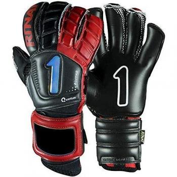 Schwarzer/roter Rinat Quantum PRO Torwart-Handschuh (Größe 10)