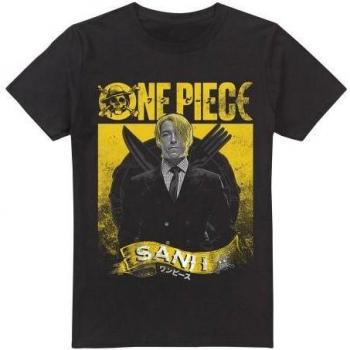 T-shirt XXL Noir Sanji pour Homme One Piece