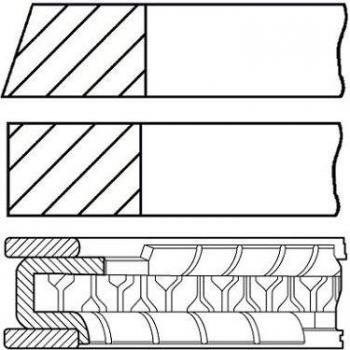 Kit di segmenti per pistoni GOETZE 08-443900-00