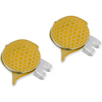 Stainless Steel Golf Cap Clip Set with Magnetic Ball Marker (2 Pieces)