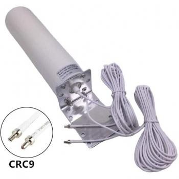 Antena Externa Dual 10m para Router 3G 4G LTE, Conectores SMA TS9 CRC9