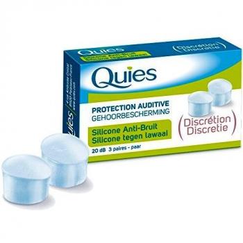 Quies Protection Auditive Anti-Bruit En Silicone Transparent 3 paires