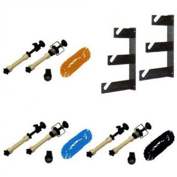 Set di montaggio a parete per fondali a 3 pieghe TTWalimex, set da 3