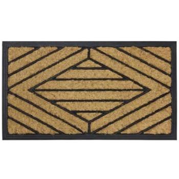 Floral Coir Scraper Mat