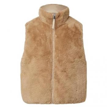 Camelfarbene Gilet für Damen Größe 34