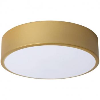 Lucide Unar LED Ceiling Light, Gold Matt, Ø 20 cm