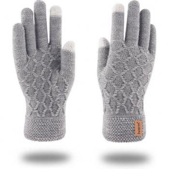 Men's Thick Winter Gloves with Touch Screen Capability