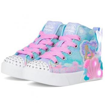 Skechers Twinkle Toes Mermaid Shell Blue Kids' Sneaker 1.5 (Unisex)