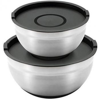 Stainless Steel Mixing Bowl Set with Lids