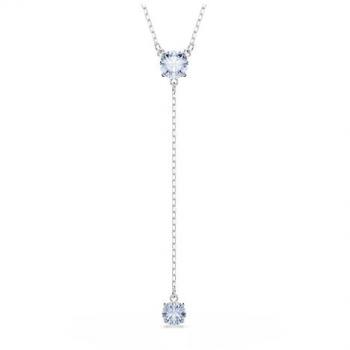 Y-Halskette SWAROVSKI Attract, 45 cm, blau, Damen