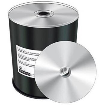 MediaRange 100 Professional Rohlinge CD-R Full Printable Thermo Silver