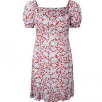 Pepe Jeans Women's Sweetheart Neckline Print Dress