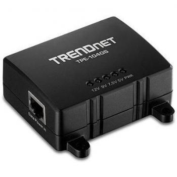 Switch de red Trendnet TPE-104GS (Negro, dimensiones: 7 x 4,5 x 2,5 cm, temperatura de funcionamiento: 0-45 °C)