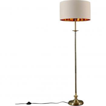 Belmont Antique Brass Floor Lamp