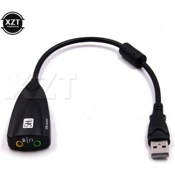 3.5mm USB Sound Card with Virtual Surround Sound
