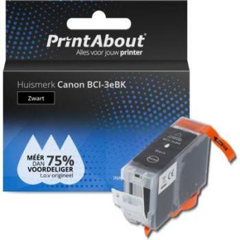 Schwarze Druckerpatrone kompatibel mit Canon BCI-3eBK