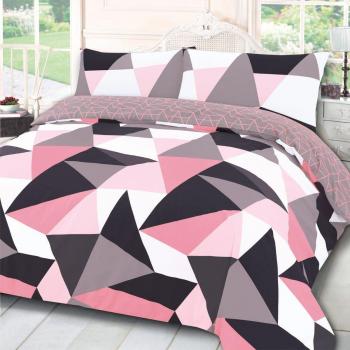 Dreamscene Blush Pink Duvet Cover with Pillow Cases