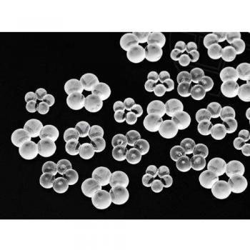 Acryl Glanzset – Blume Crystal Frosted Aufnähteile, 100 Stück