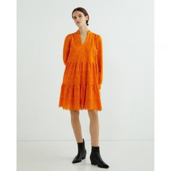 YAS Alltagskleid 26027162 Orange Regular Fit L Damen