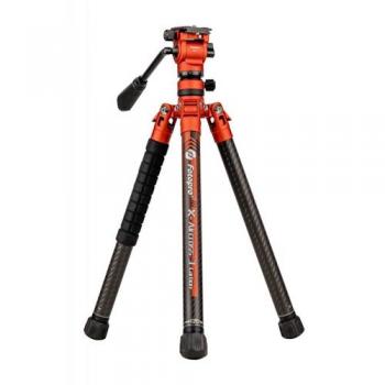 Treppiede Video Fotopro X Aircross 3 Carbonio Arancio