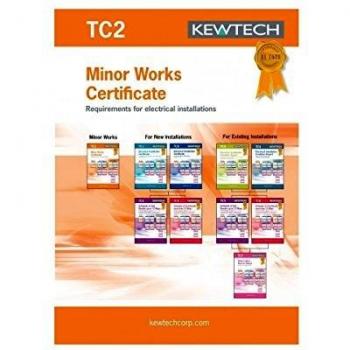 KewTech Electrical Minor Works Certificate TC2