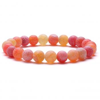 J.Fée 8 mm Bead Stretch Bracelet – Agate‑Trendarmband