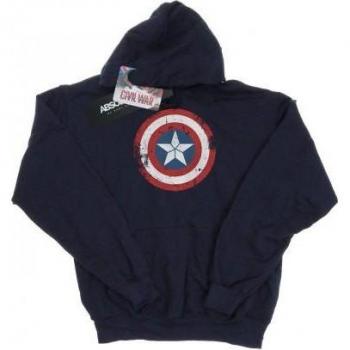 Hoodie Donna Marvel Captain America Civil War Blu Navy