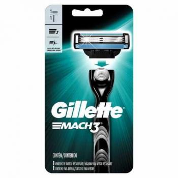 Gillette Mach3 recargable máquina de afeitar negra 1 unidad