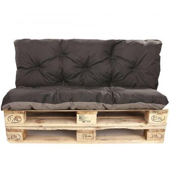 Palette de Coussin Outdoor/Indoor SETGARDEN Noir 120x80x40 cm