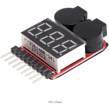LED Low Voltage Alarm for 1-8S RC Boat Batteries