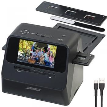 Somikon Scanner photo sans fil SD-1700 pour diapositives & négatifs 22 Mpx