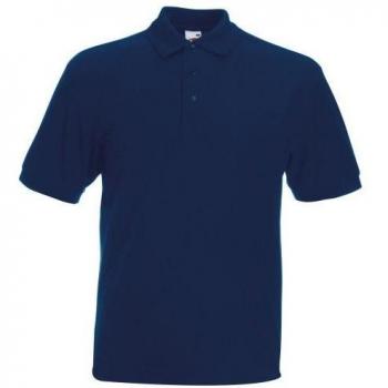 Royal Blue Heavyweight Pique Short Sleeve Polo Shirt