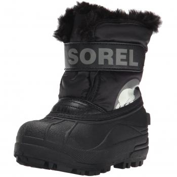 Sorel Snow Commander Bambini, Stivali da Neve, Nero, 31 EU