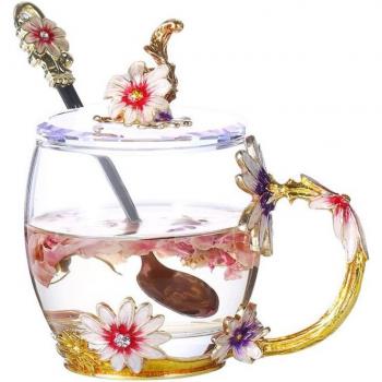Tasse à thé design floral