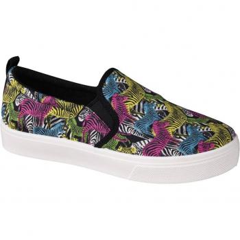 Skechers Poppy-Pop Art Animal Design Sneakers for Women, Size 36.5