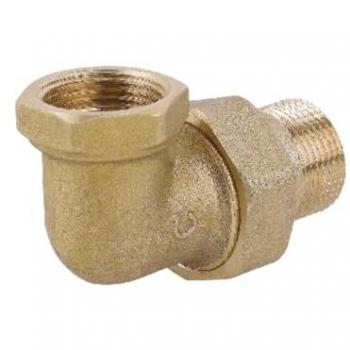 Raccordo curvo 3/4'' mf con o-ring in ottone