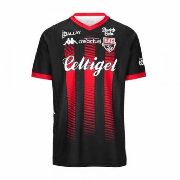 EA Guingamp Guillo Kappa Herren Trikot 2024/25 Drittes Design 3XL Schwarz-Rot