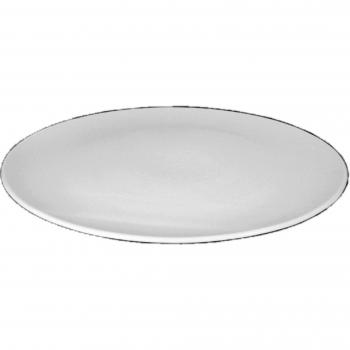 Weiden‑Servierplatte Compact 30 cm – Weiß (Porzellan)