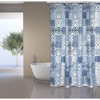 Duschvorhang Polyester Alentejo 180x200 cm – Anti-Schimmel, waschbar