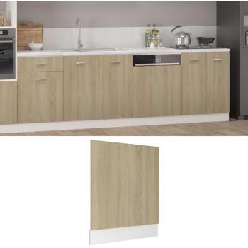 Sonata skåppanel för diskmaskin, sonoma, 59,5x3x67 cm, MDF